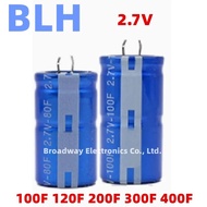 Supercapacitor 2.7V 100F 120F 200F 300F 400F Farad Capacitor Car Recorder Horn Capacitor