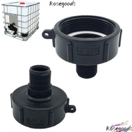 ROSEGOODS IBC Ton Barrel Connector, S60 Accessories IBC Tank Adapter,  Fitting IBC Plastic Hose Conn