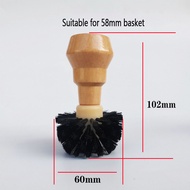 Protable Coffee Tamper Cleaning Brush Espresso Grinder Machine Hair Wood Dusting Cleaners 51/54/58mm