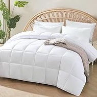 100% Viscose Made from Bamboo Comforter for Hot Sleepers- Breathable Cooling Silky Soft Duvet Insert