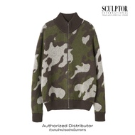 SCULPTOR® เสื้อกันหนาว Camouflage Mohair Zip-Up