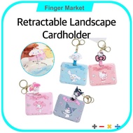 Cartoon Cardholder With Key Chain For Ezlink Card - Hello Kitty- Melody-Cinnamoroll- Kuromi