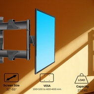 P4 Adjustable Full Motion TV Wall Mount 32–55" LED LCD Fits VESA 100x100–400x400 Holds 60lbs/27kg