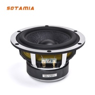 SOTAMIA 1PCS 5.25 Inch Round Aluminum Basin Frame 25 Core 4 Ohm 40W External Magnetic Speaker Soundb