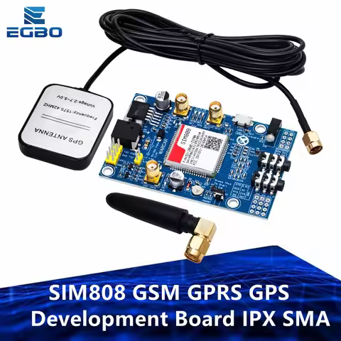 SIM808 instead of SIM908 module GSM GPRS GPS Development Board IPX SMA with GPS Antenna available fo