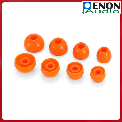 3 Pairs of Penon Liqueur O Orange 4.5mm Series S/M/L/XL HiFi Audiophie Silicone Eartips for 4.0-6.5m