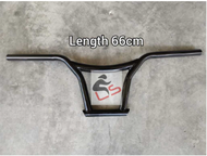 LS GT BMX Handle Chrome Black Bicycle BMX Handle Basikal