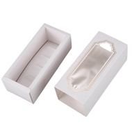 10 Pcs Macarons Box White Bronzing Kraft Paper Gift Packaging Box Kid Birthday Wedding Cake Boxes fo