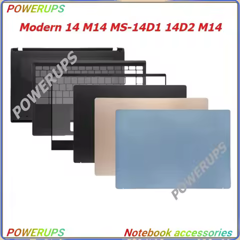 Laptop Top/Back Bezel/Frame Upper/Palmrest Bottom Case/Cover A/B/C/D Shell For MSI Modern 14 M14 MS-