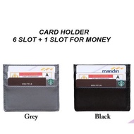 CARD HOLDER 6 SLOTS + 1 MONEY SLOT CARD WALLET