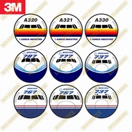 [Waterproof Sunscreen] Luggage Sticker Overseas Laptop BOEING 350 787 Empty AIRBUS Aircraft Capsule 