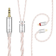 KBEAR FanMusic IEM Cable 6N OFC Silver Plated Earphone Upgraded Cords Headphone Extension Wire in Ea