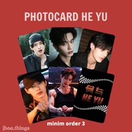 [UNOFFICIAL] PHOTOCARD HE YU HEYU JIN ZHAO CHINESE ACTOR SPEED AND LOVE DRAMA