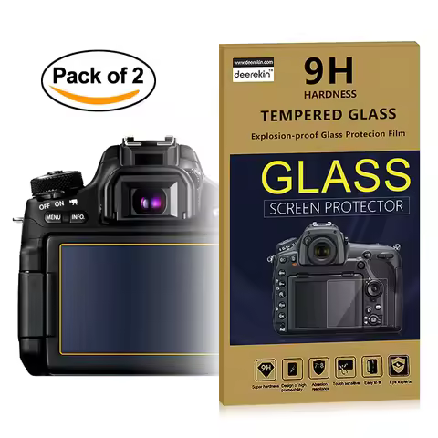 2x Glass LCD Screen Protector w/ Top LCD for Canon EOS R 70D 77D 80D 90D 700D 800D 750D 760D 6D 7D M