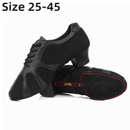 Big size 25-45 Genuine Leather Boy Men Modern Ballroom Tango Latin Dancing Shoes Heel 3.5CM 4.5CM Man Male dance shoes WD288
