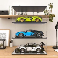 กล่องแสดงของเล่นแบบป้องกันฝุ่นสำหรับ Porsche 911 Bugatti Lamborghini 42096 42083 42115 กล่องแสดงแบบป