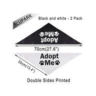 Funny Dog Bandana Dog Scarf Adopt Me Triangle Printed Bibs Pet Scarf Pet Birthday Gift Adopt Me