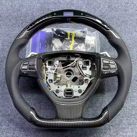 For BMW M Sport F10 F11 (Touring) F07 F12 F13 F06 F01 F02 M5 535 2012 2013 LED Racing Carbon Fiber S