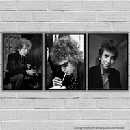 Bob Dylan Penyanyi Kumpulan Sampul Album Muzik Bintang Terkenal Cetakan Kanvas Poster Seni Dinding L