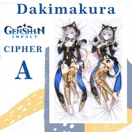 DAKIMAKURA CIPHER Genshin Impact - CIPHER GI Waifu Husbu Anime Pillowcase