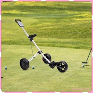 [ChiwanjicdMY] Push Pull Golf Cart Foldable with Scoreboard Caddy Cart Lightweight Golfing Cart Golf