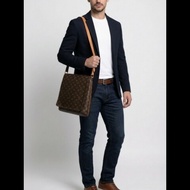 【Vintage經典】Louis Vuitton LV M51256 Monogram 經典老花大王菲包 / 翻蓋斜背包（Musette）