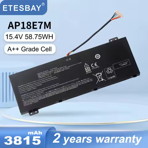 ETESBAY AP18E7M 58.75WH Laptop Battery For Acer Predator Helios 300 PH315-52 PH315-53 PH317-53 Aspir