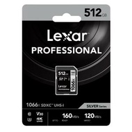 LEXAR Professional 512GB 1066x SDXC™ UHS-I 記憶卡 SILVER系列