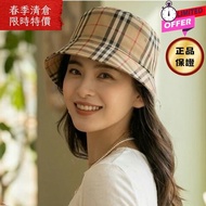 ⏰限時特賣價🌺Burberry 80269271 Vintage 格紋棉質混紡漁夫帽 S