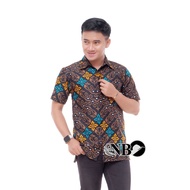 M L XL XXL XXXL PAKAIAN RESMI Hem batik jumbo Hem batik kantor Hem batik kondangan Hem kombinasi len
