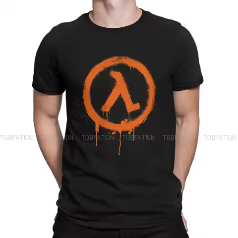 Half Life Game TShirt for Men Rise Shine Humor Leisure Tee T Shirt Novelty New Design Loose