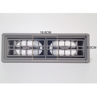 19.8CM X 6.5CM UNIVERSAL AIR COND OUTLET / VENT / LOUVER (GREY)