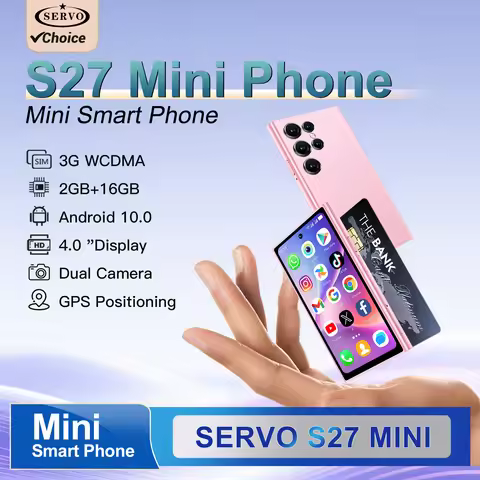 SERVO S27 MINI Android Pocket Smartphone 3G WCDMA Google Play 2GB+16GB Face Unlock Dual SIM 4.0" Dis