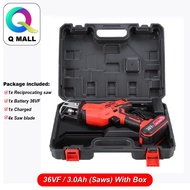 Q MALL 12V / 36VF Cordless Impact Drill Set +2 Lithium battery / Reciprocating Saws with Rechargeabl
