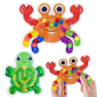 Five-color Flower Color Sorting Toy Matching Toys Children's Five Toys Flowers Colored Puzzle F0f9