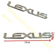 Emblem logo letter Sticker writing Lexus Lexus Lexus chrome