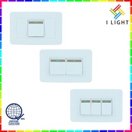 Wide Series Switch Set Universal 1 Gang/2 Gang/3 Gang Home Light Switch