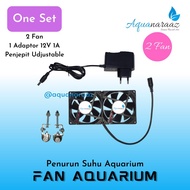 HITAM Diy Aquascape Fan 2 Fan Black Cooling Aquascape Temperature 8cm x 8cm