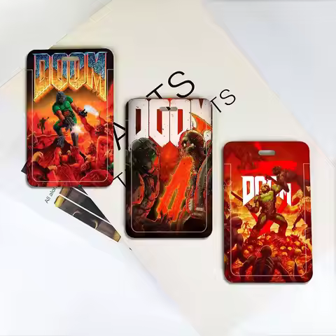 Game D-DoomS E-Eternal Lanyard For Keys Chain Credit Card Cover Pass Charm Straps ID Badge Holder Ke