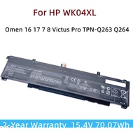 Original ☆ Wk04xl Laptop Battery For HP Omen 16 17 7 8 Victus Pro Tpn-Q263 Q264 M41640-Ac1 Hsn-O