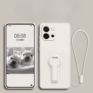 Kickstand Liquid Silicone Phone Case For Oneplus 13T 13S Luxury Soft Shockproof Back Phone Cover wit