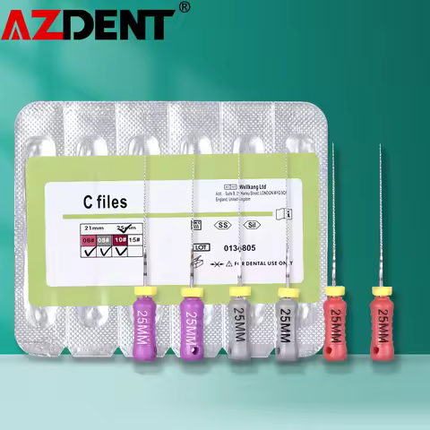 Azdent Dental C File Endodontics Endo Root Canal 25mm Hand Use Stainless Steel