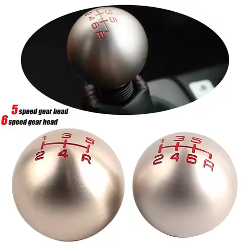 Aluminum 5/6 Speed JDM Ball Shape Shift Gear Knob For Honda Fit Civic City FD2 FN2 EP3 TYPE R DC2 DC