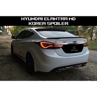 Hyundai Elantra MD Korea Spoiler Avante Boot Lip 2012 2013 2014 2015 2016