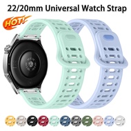Breathable Silicone Strap for Huawei Watch GT 7Pro 46mm GT6 GT5 Soft Sport Band for Samsung Galaxy W