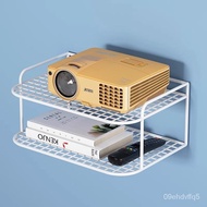 【TikTok】Wooden Grid Projector Punch-Free Bracket Bed Head-Mounted Shelf Wall-Mounted Storage Rack Bedroom and Household