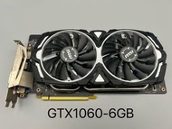 MSI GTX1060 6GB ARMOR OC 顯示卡 顯卡 Display Card NVIDIA GeForce GTX1060