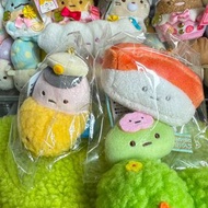 全新 角落生物 食物王國 食物造型系列 珍珠 粉圓 炸蝦 飛機 三文魚 壽司吊飾 掛件