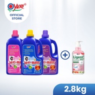 [Bundle Deal] Yuri-matic® Laundry Liquid Detergent 2.8Kg + Ligent Bio® Dishwashing Liquid 1L