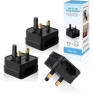 [5548] Aieve European to UK Plug Adaptor,2 Pin EU to UK 3 Pin Adapter Plug, EU to UK Plug Converter Euro Plug Adaptor UK